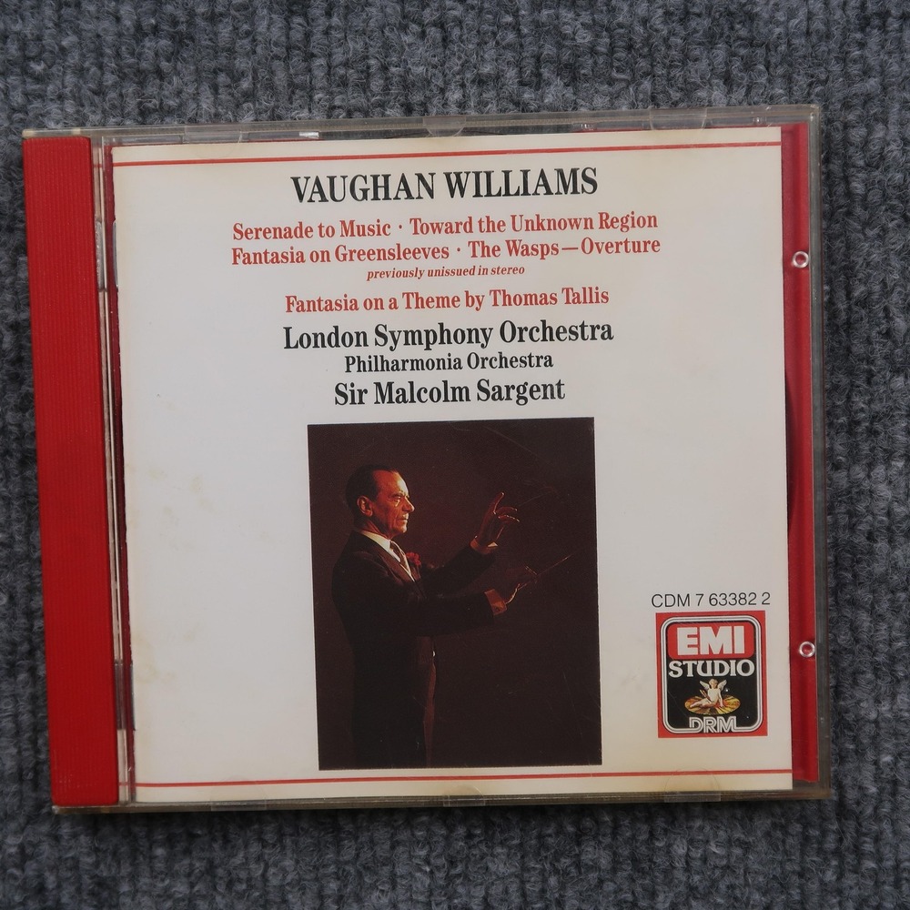 Vaughan Williams CD London Symphony Philharmonia Orchestra Sargent EMI 1990 Germ